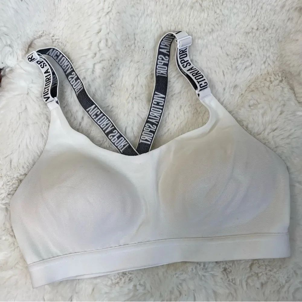 Victoria’s Secret white sport active lightweight bra 32C